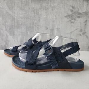 Chaco Sandals Womens 8 Low Down Comfort Hiking Trail Shoes Navy Blue Straps